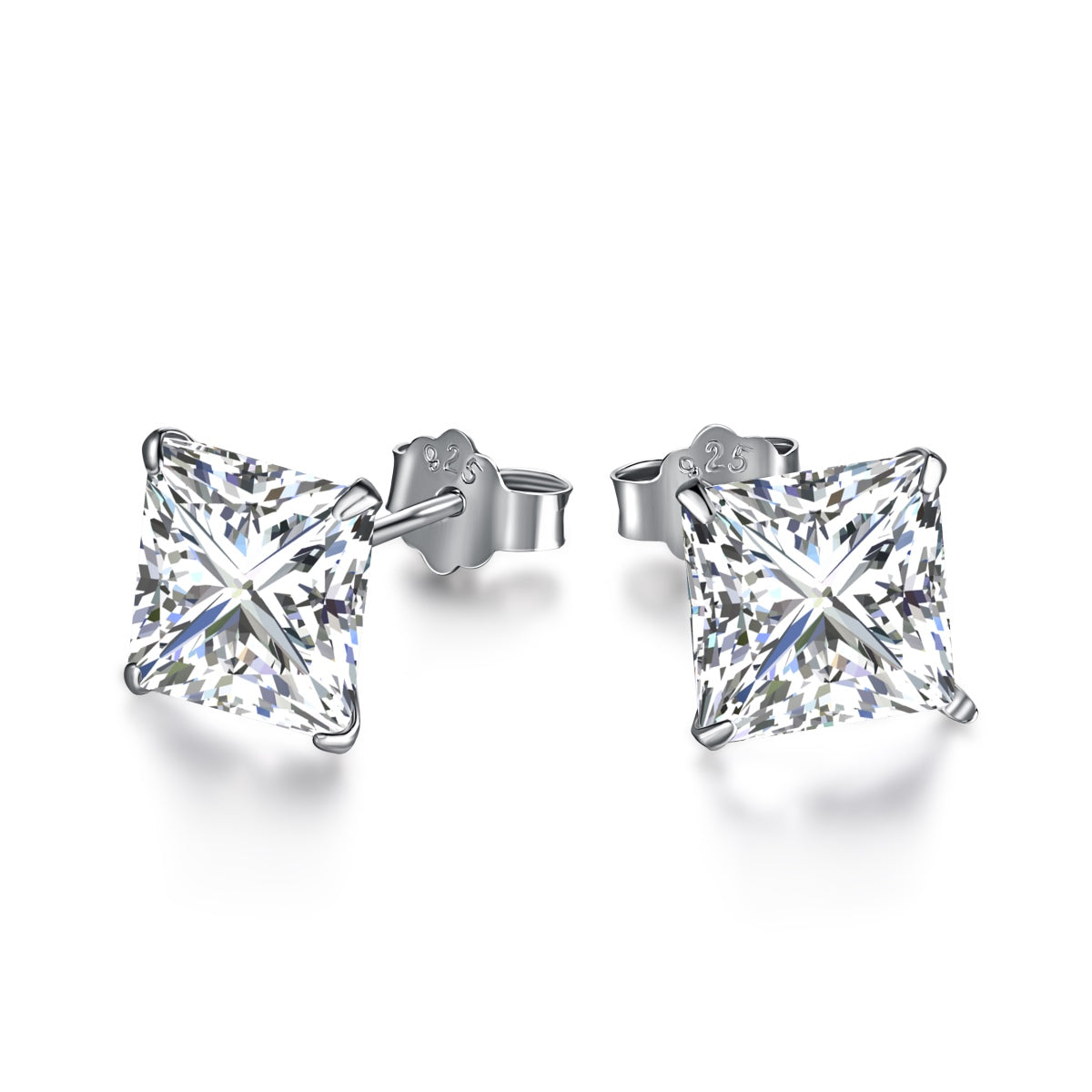 [Mirelle Jewelry]Ornate Square Shape Earrings
