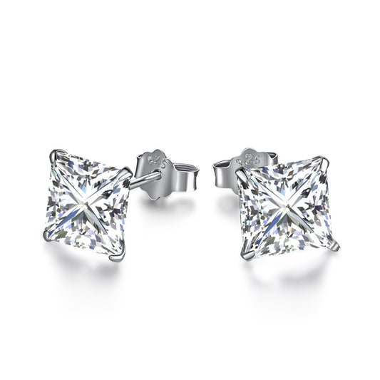 [Mirelle Jewelry]Ornate Square Shape Earrings