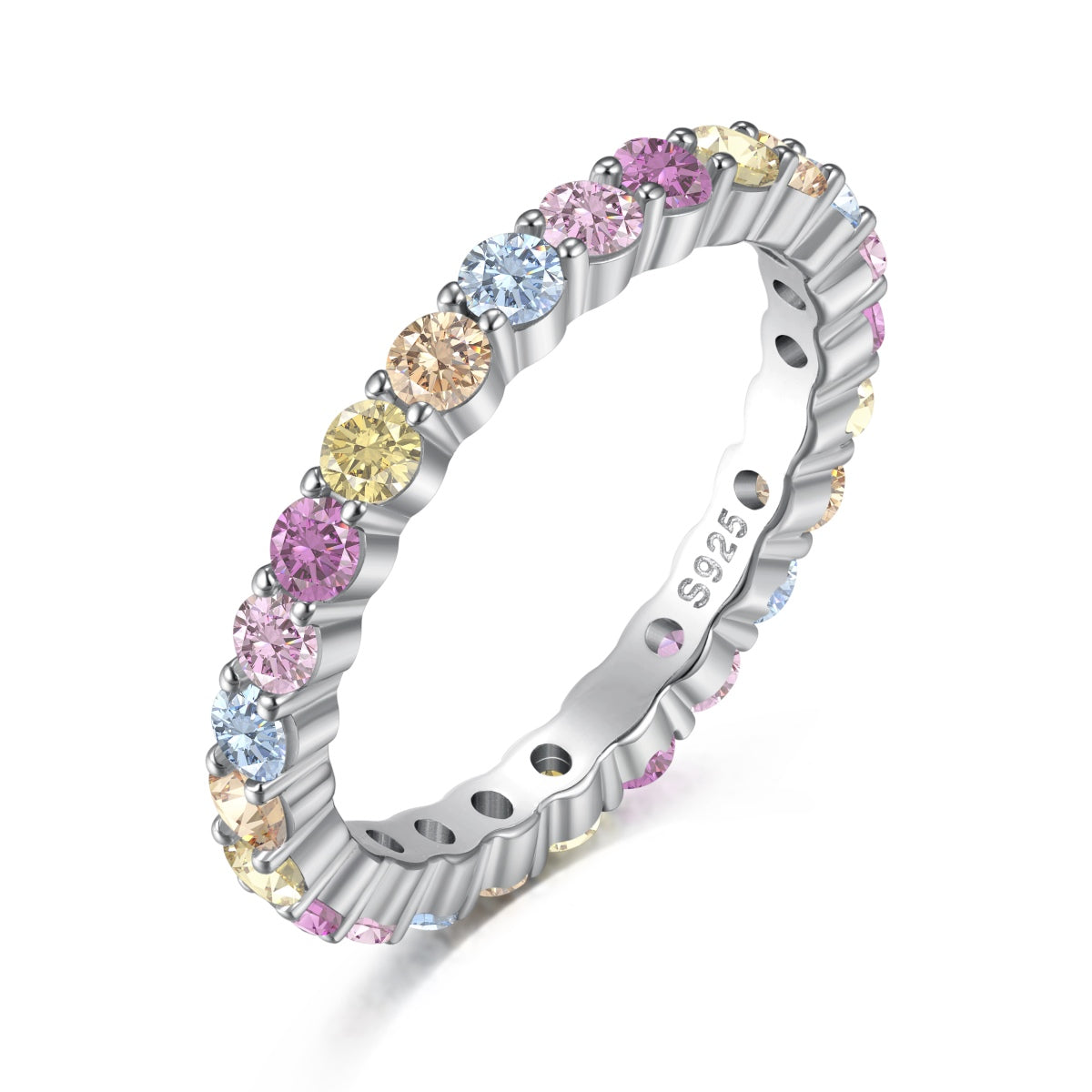 [Mirelle Jewelry]Elegant Vivid Round Cut Daily Ring