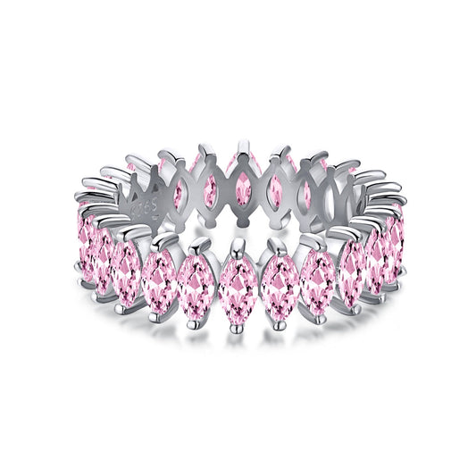 [Mirelle Jewelry]Gorgeous Marquise Cut Tennis Ring