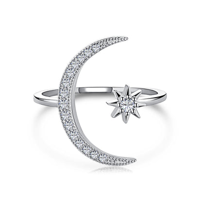 [Mirelle Jewelry]Eternity Moon & Star Ring