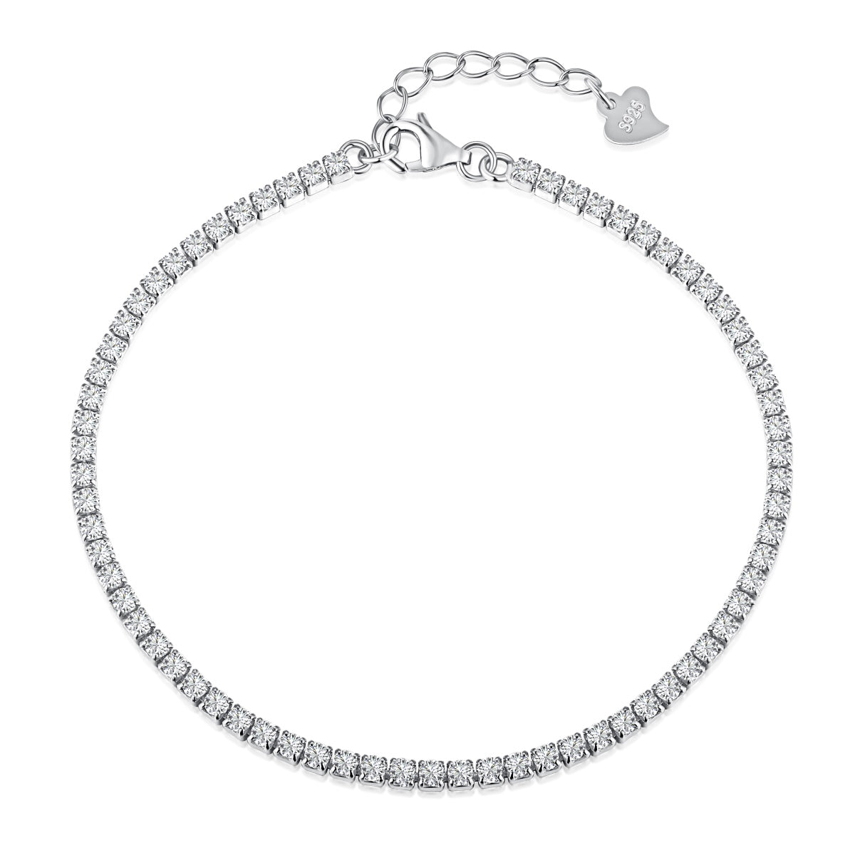 [Mirelle Jewelry]Radiant Shinning Princess Cut Tennis Bracelet