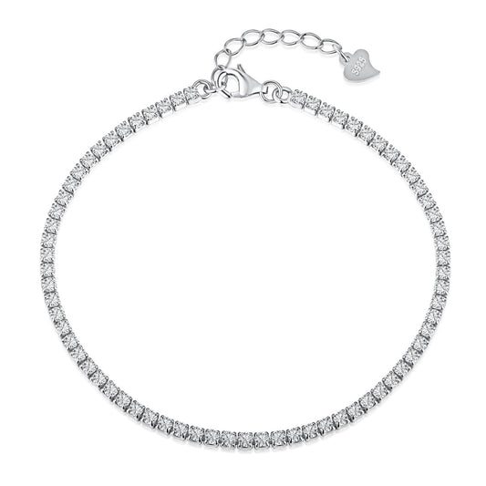 [Mirelle Jewelry]Radiant Shinning Princess Cut Tennis Bracelet