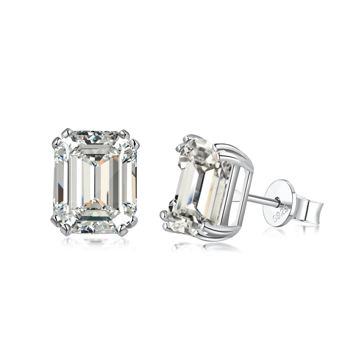 [Mirelle Jewelry]Dazzling Square Shape Earrings