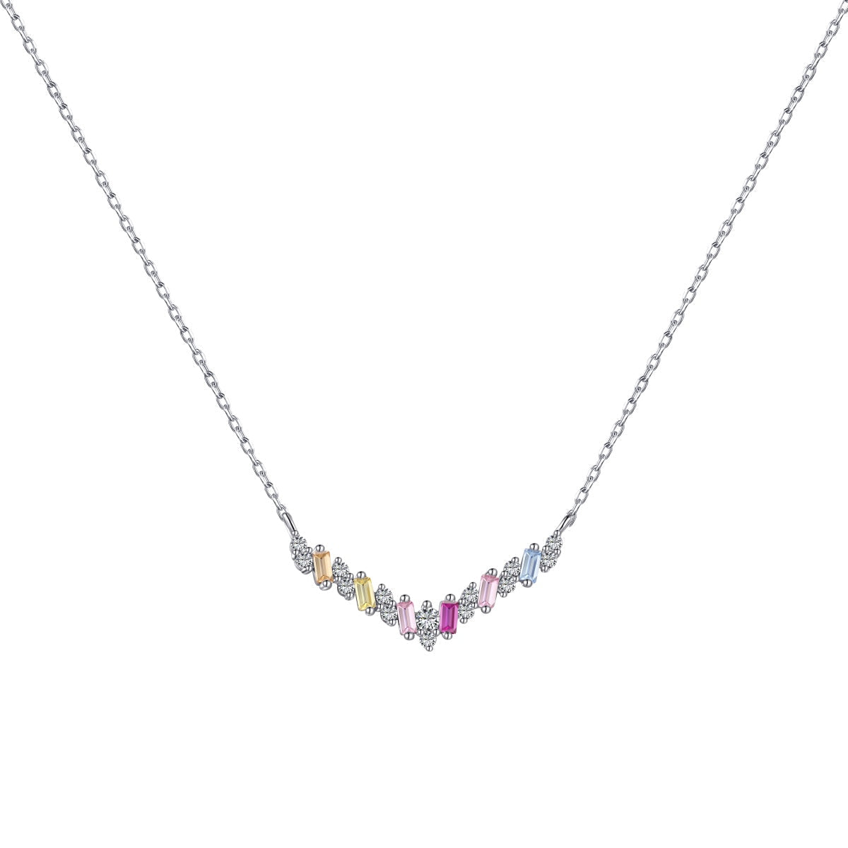 [Mirelle Jewelry]Dazzling Rainbow Necklace
