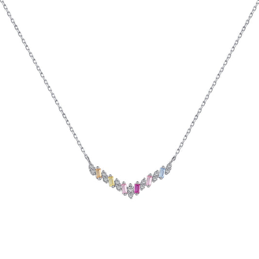 [Mirelle Jewelry]Dazzling Rainbow Necklace