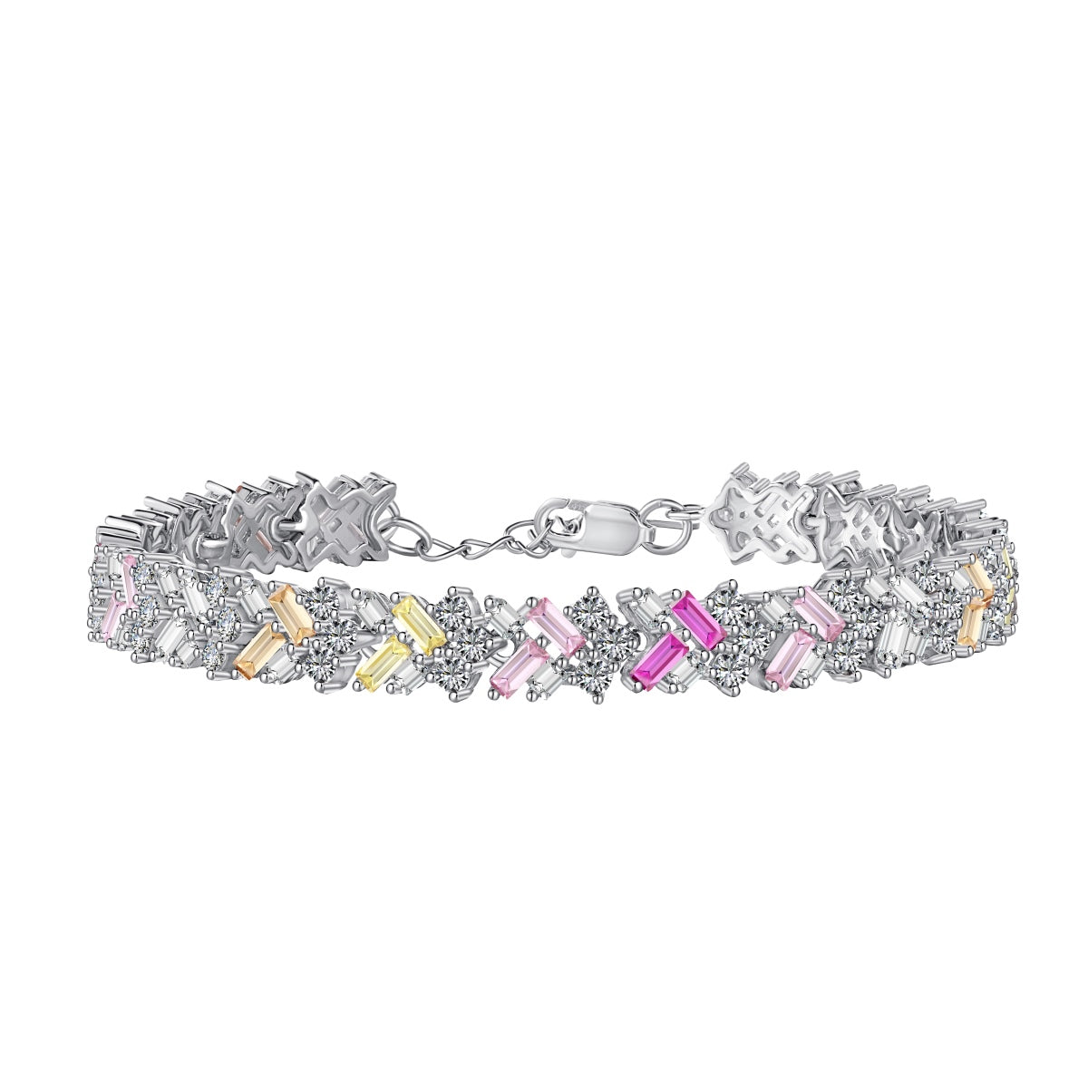 [Mirelle Jewelry]Dazzling Unique Multi Shape Daily Bracelet