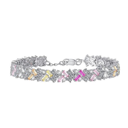 [Mirelle Jewelry]Dazzling Unique Multi Shape Daily Bracelet