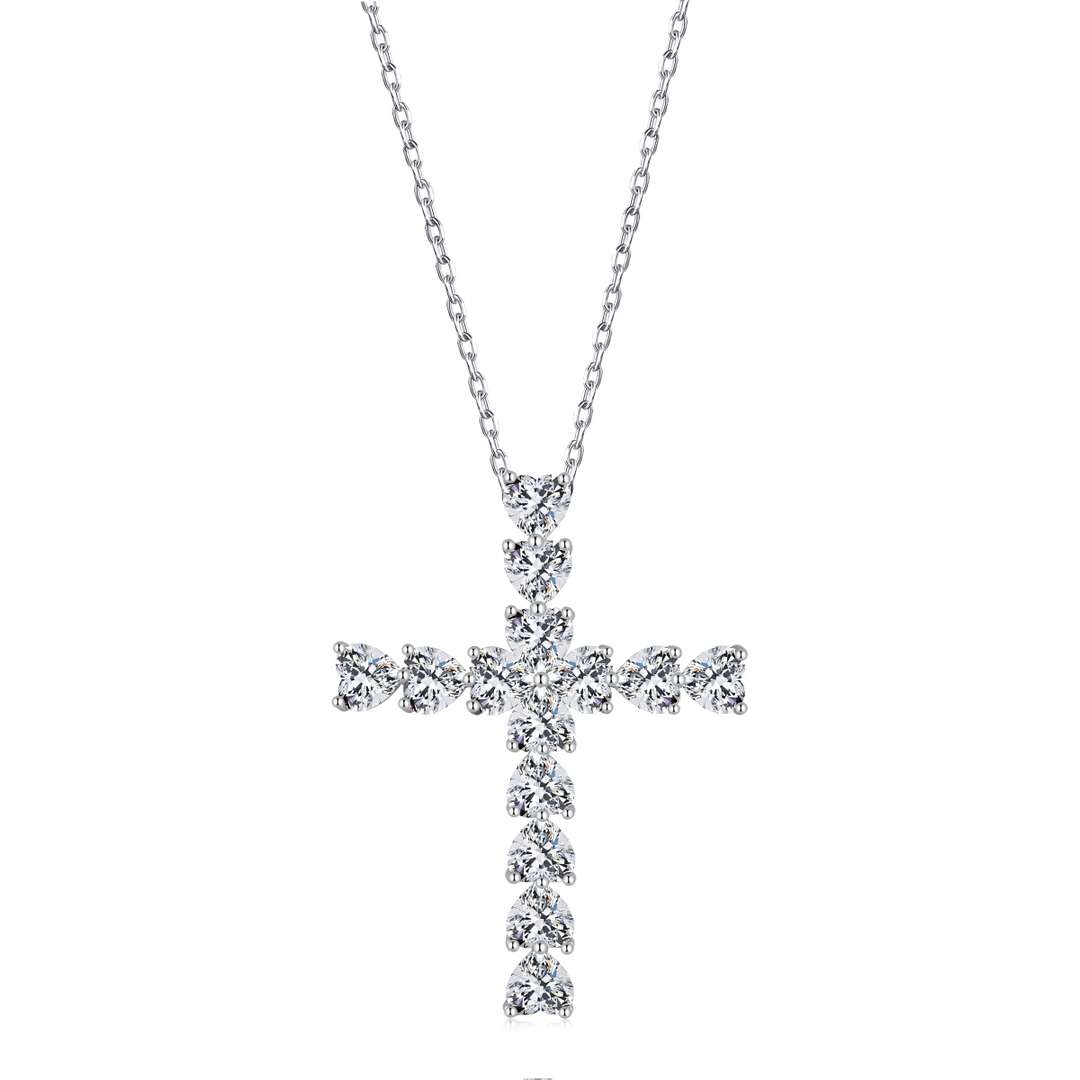 [Mirelle Jewelry]Radiant Cross Shape Necklace