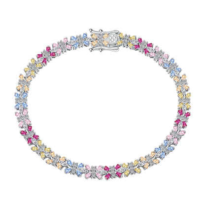 [Mirelle Jewelry]Radiant Colorful Emerald Cut Party Bracelet