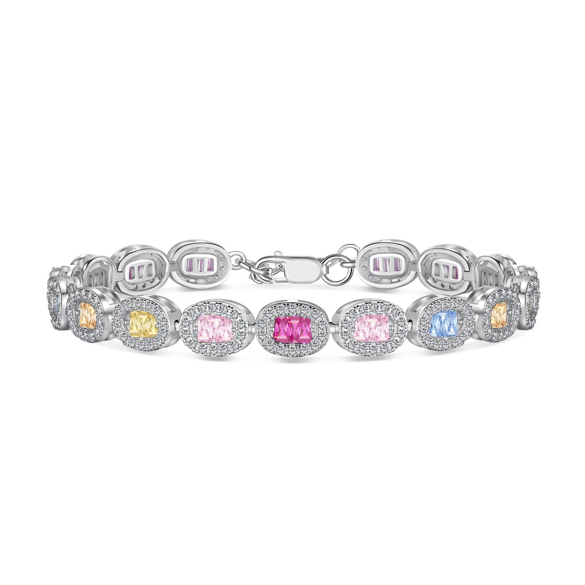 [Mirelle Jewelry]Exquisite Ornate Emerald Cut Daily Bracelet