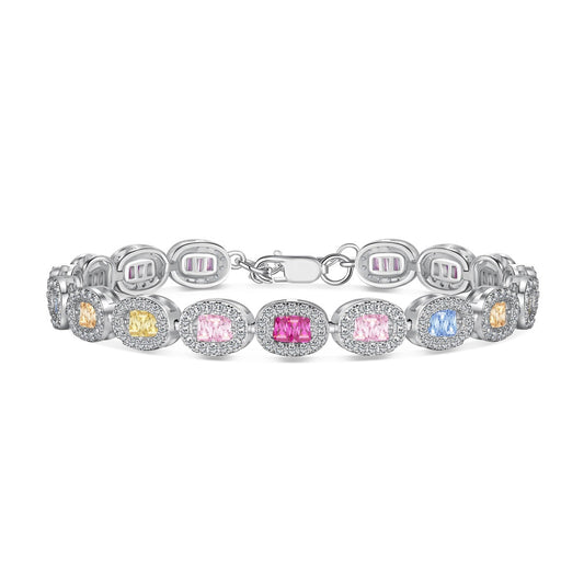 [Mirelle Jewelry]Exquisite Ornate Emerald Cut Daily Bracelet