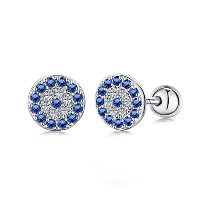 [Mirelle Jewelry]Devil's Eye Ear Bone Nail Earrings