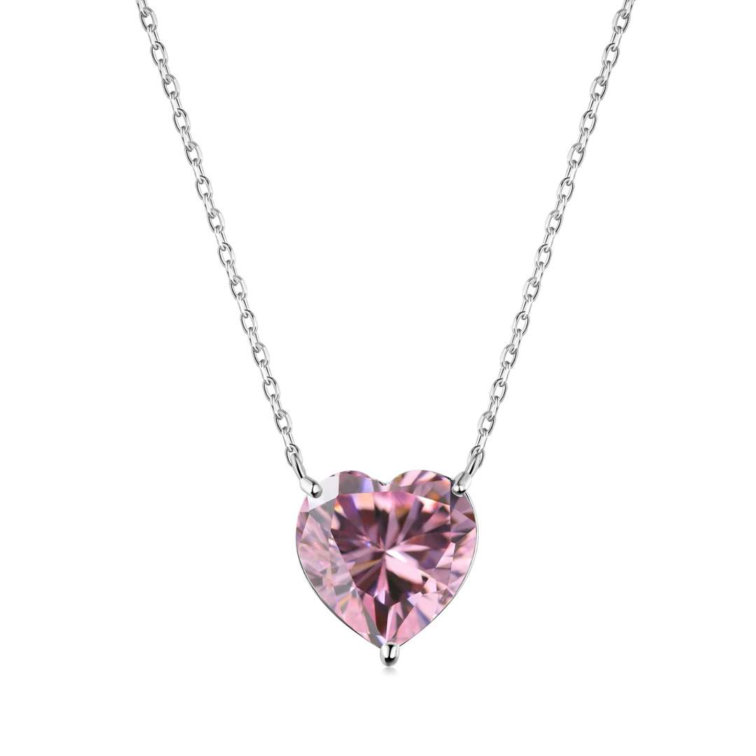 [Mirelle Jewelry]6.0 carat Radiant Heart Shape Necklace