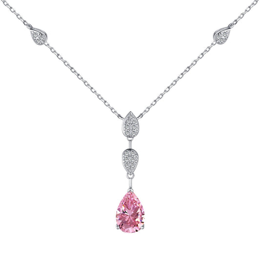 [Mirelle Jewelry]Dazzling Pear Cut Necklace