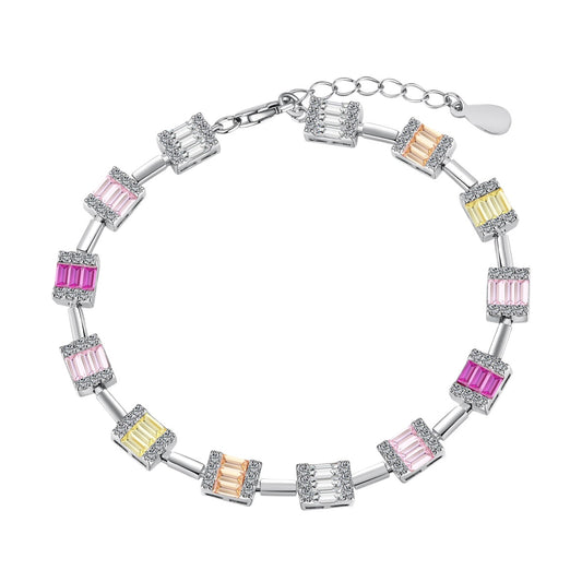 [Mirelle Jewelry]Dainty Charming Emerald Cut Daily Bracelet
