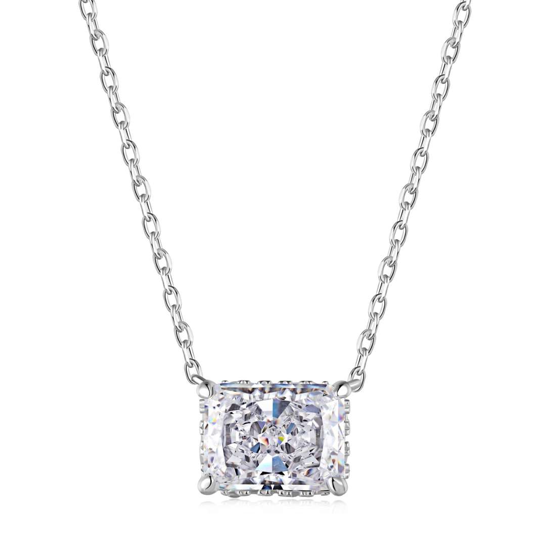 [Mirelle Jewelry]Luxurious Square Shape Colorful Necalack