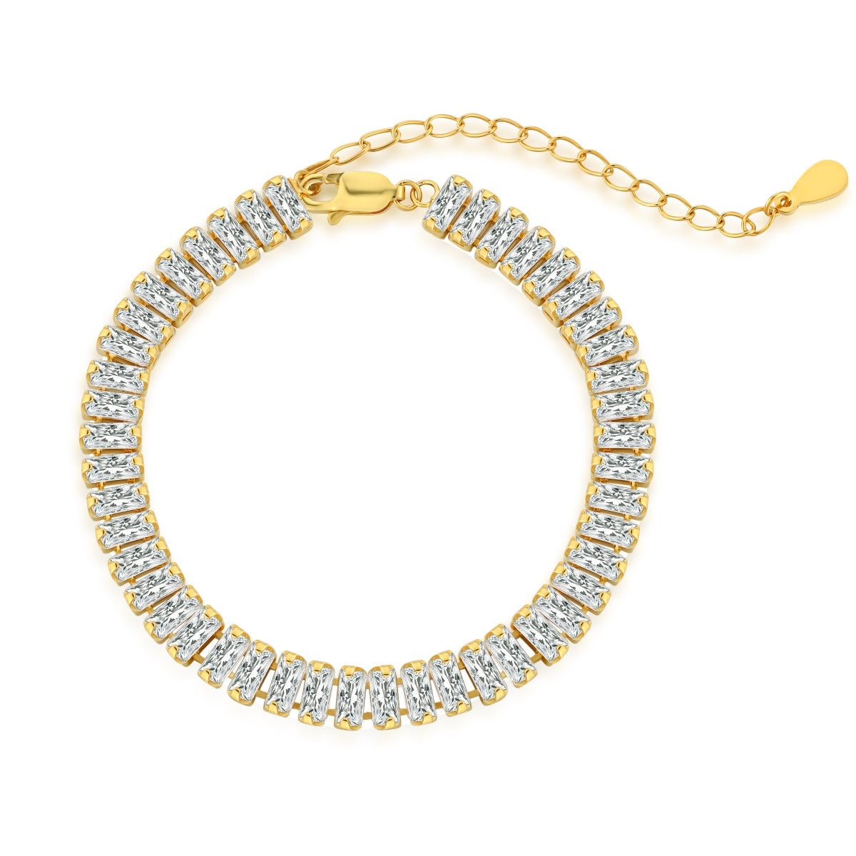 [Mirelle Jewelry]Exquisite Emerald Cut Daily Bracelet