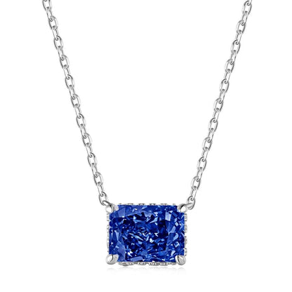 [Mirelle Jewelry]Luxurious Square Shape Colorful Necalack