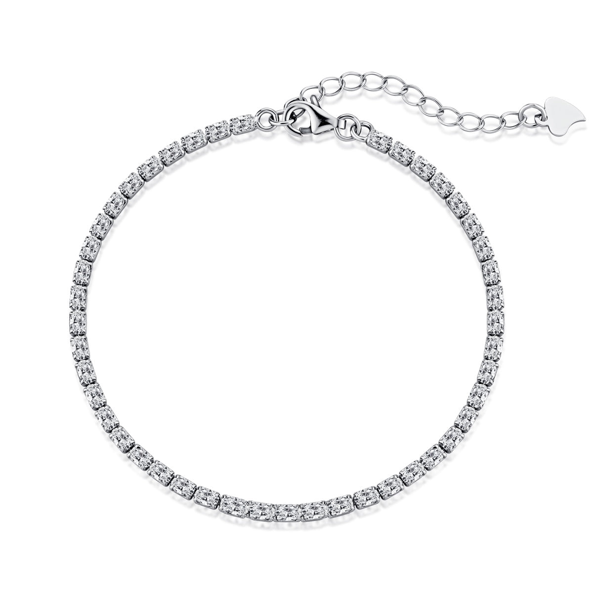 [Mirelle Jewelry]Elegant Emerald Cut Daily Bracelet