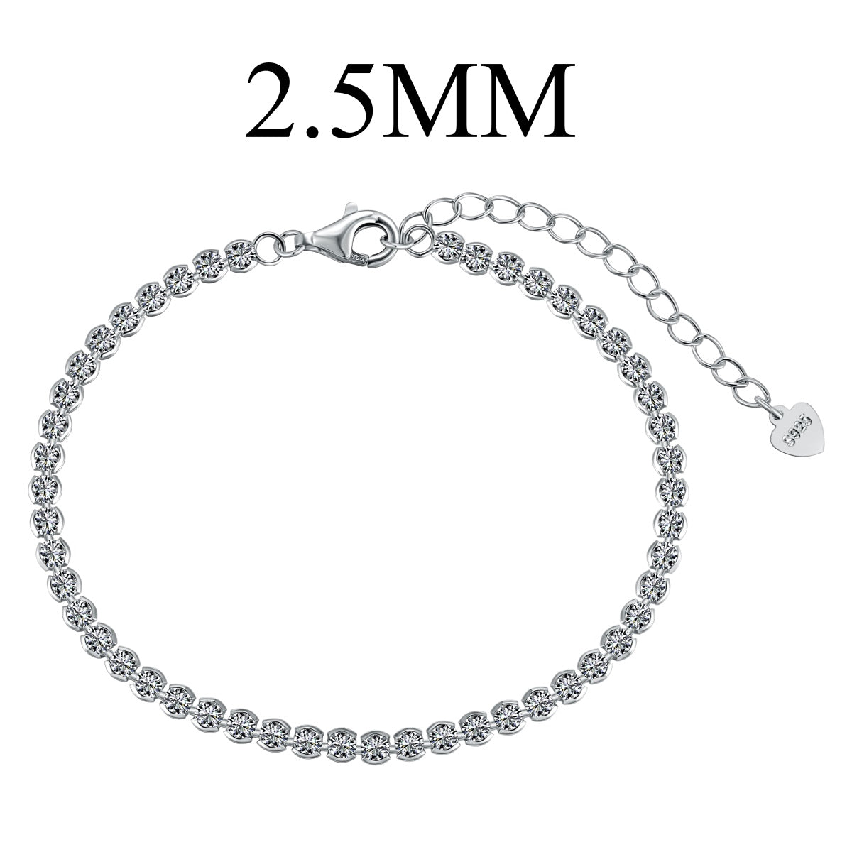 [Mirelle Jewelry]Dazzling Sparkling Round Cut Daily Bracelet