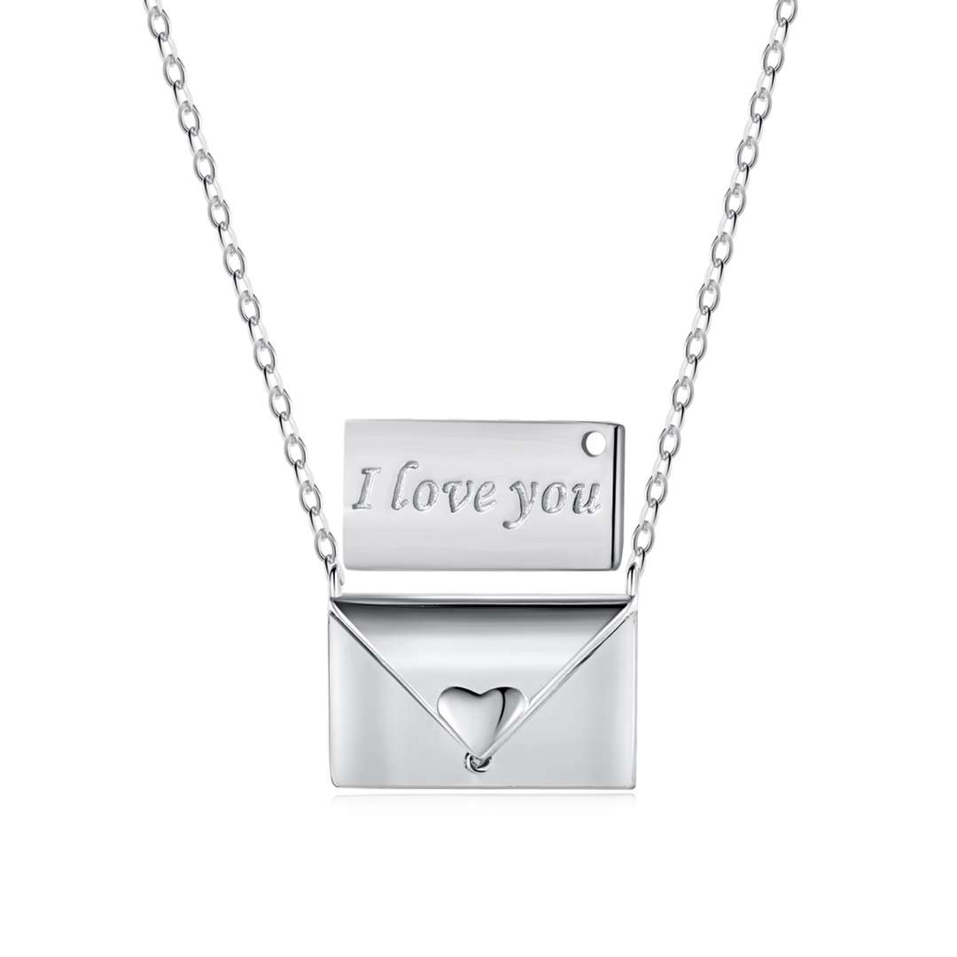 [Mirelle Jewelry]Envelope Heart Shape Mother's Day Necklace