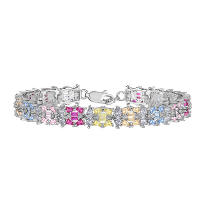 [Mirelle Jewelry]Delicate Colorful Multi Cut Party Bracelet