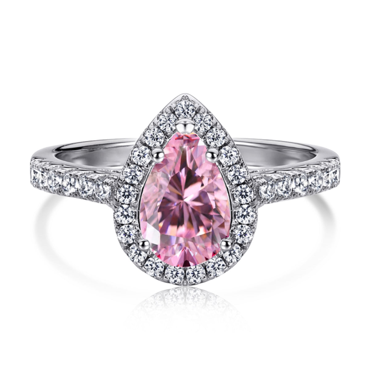 [Mirelle Jewelry]1.0 Carat Luxurious Resplendent Water Drop Shape Wedding Ring
