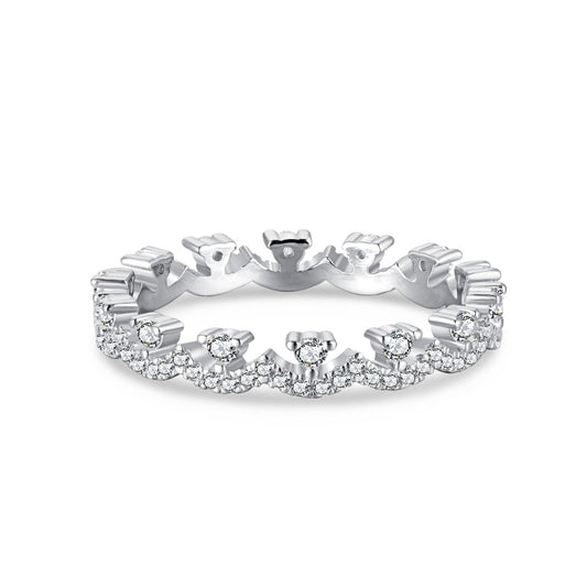 [Mirelle Jewelry]Elegant Resplendent Round Shape Party Ring