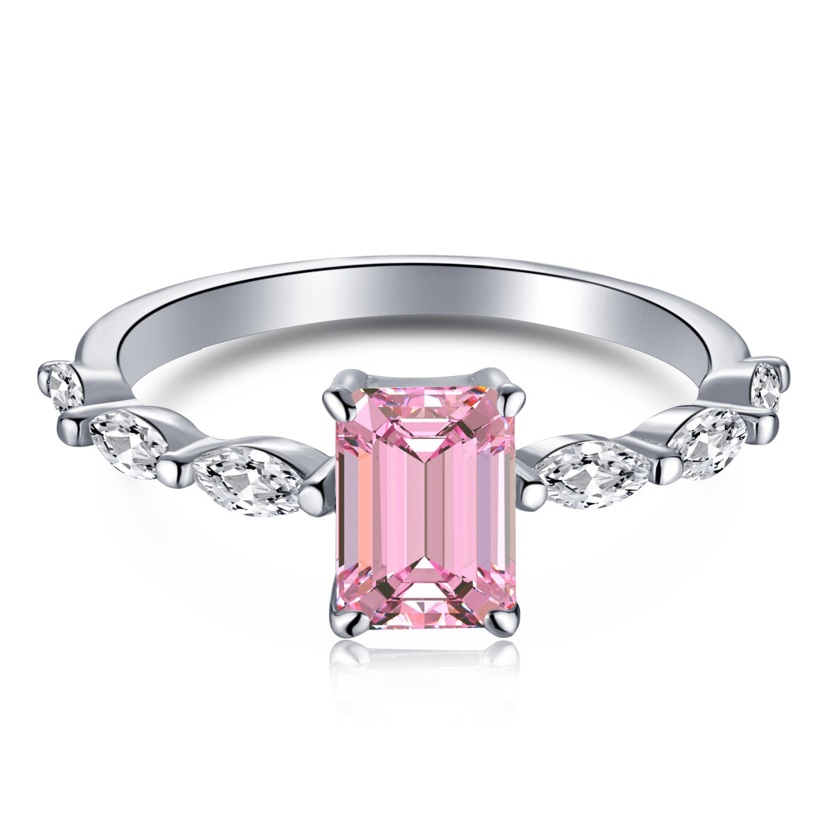 [Mirelle Jewelry]1.0 Carat Dainty Resplendent Radiant Cut Daily Ring