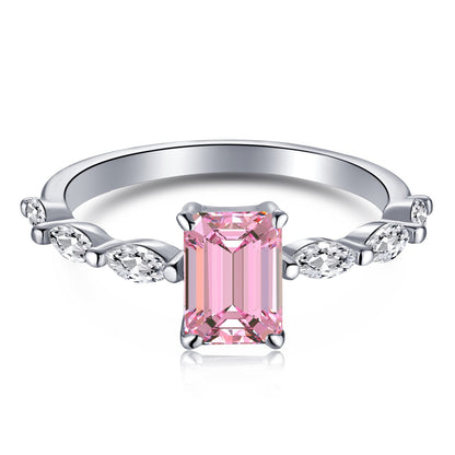 [Mirelle Jewelry]1.0 Carat Dainty Resplendent Radiant Cut Daily Ring