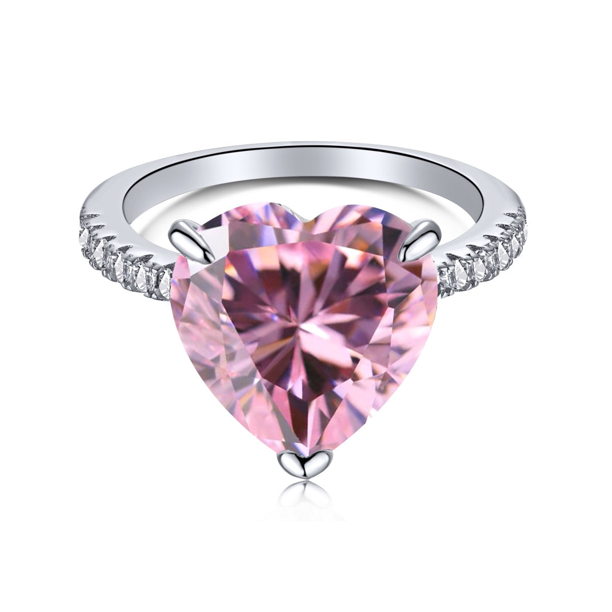 [Mirelle Jewelry]6.0 Carat Luxurious Sparkling Romantic Heart Cut Lover Ring