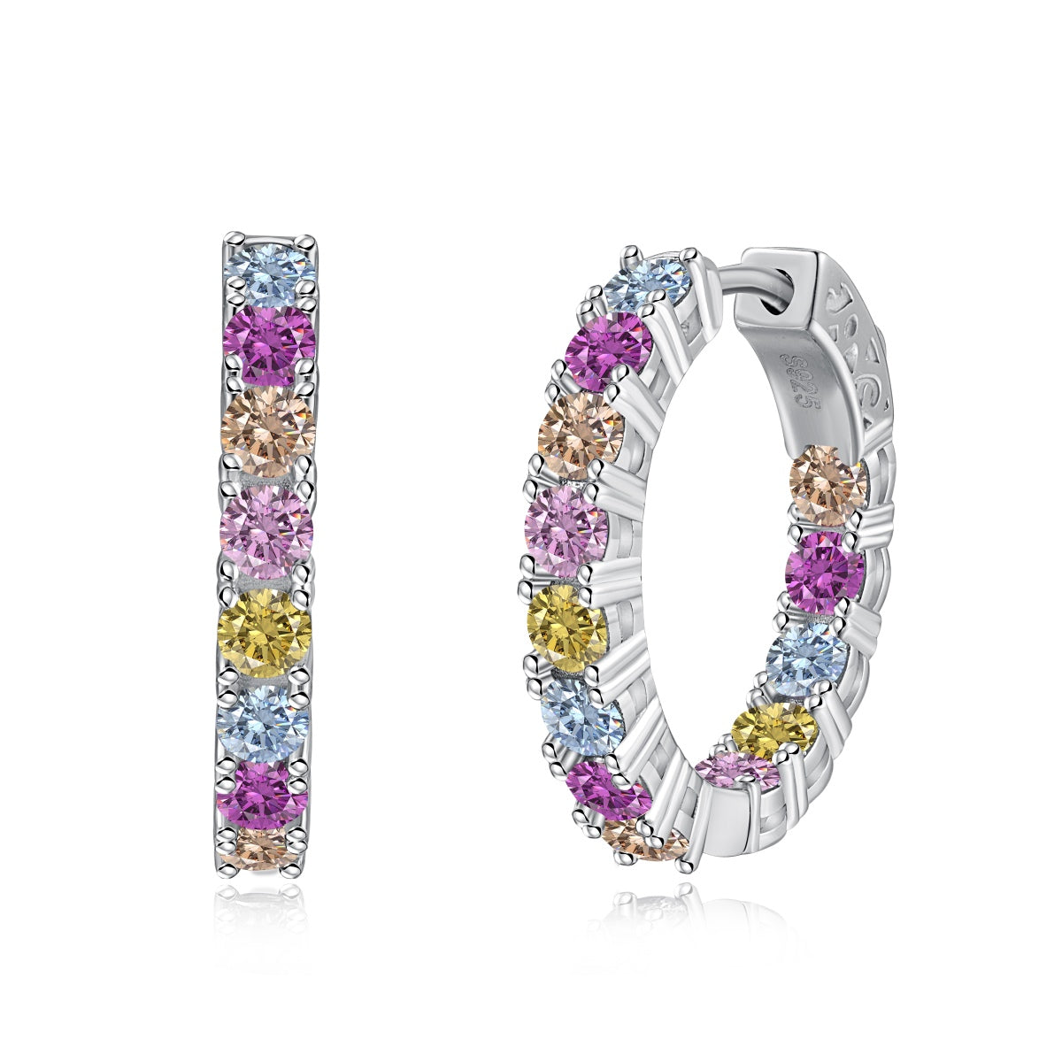 [Mirelle Jewelry]Unique Round Cut Daily Earrings