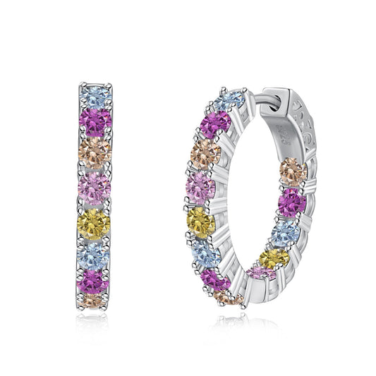 [Mirelle Jewelry]Unique Round Cut Daily Earrings
