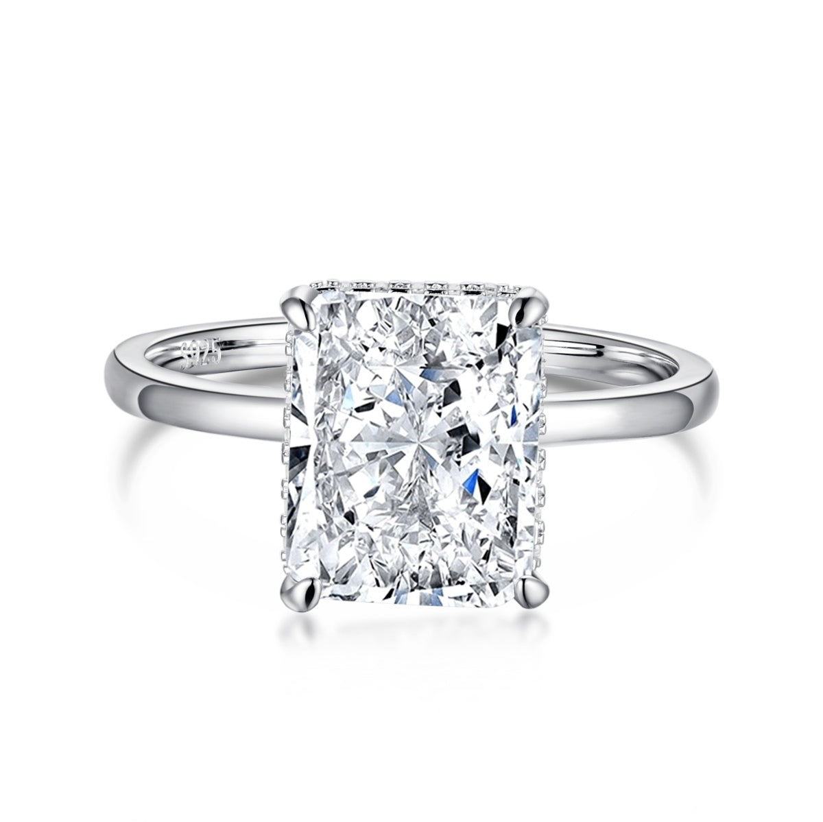 [Mirelle Jewelry]4.0 Carat Ornate Enchanting Radiand Cut Banquet Ring