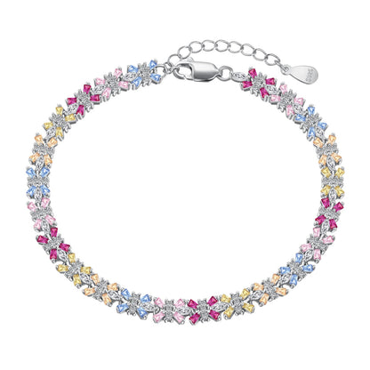 [Mirelle Jewelry]Radiant Colorful Emerald Cut Party Bracelet