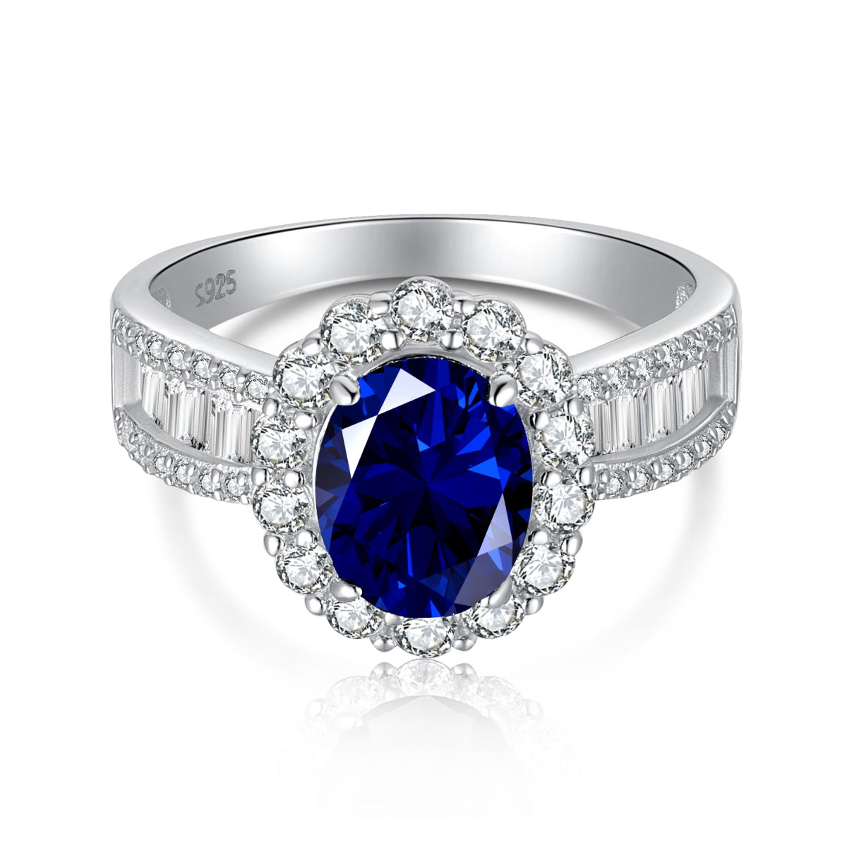 [Mirelle Jewelry]1.5 Carat Dazzling Charming Oval Cut Banquet Ring