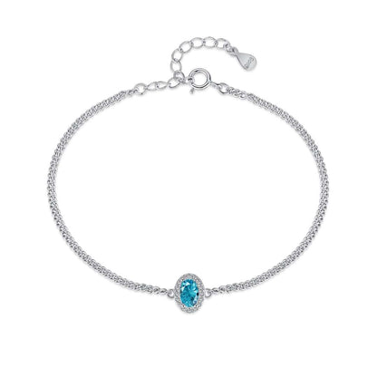 [Mirelle Jewelry]Exquisite Oval Shape Bracelet