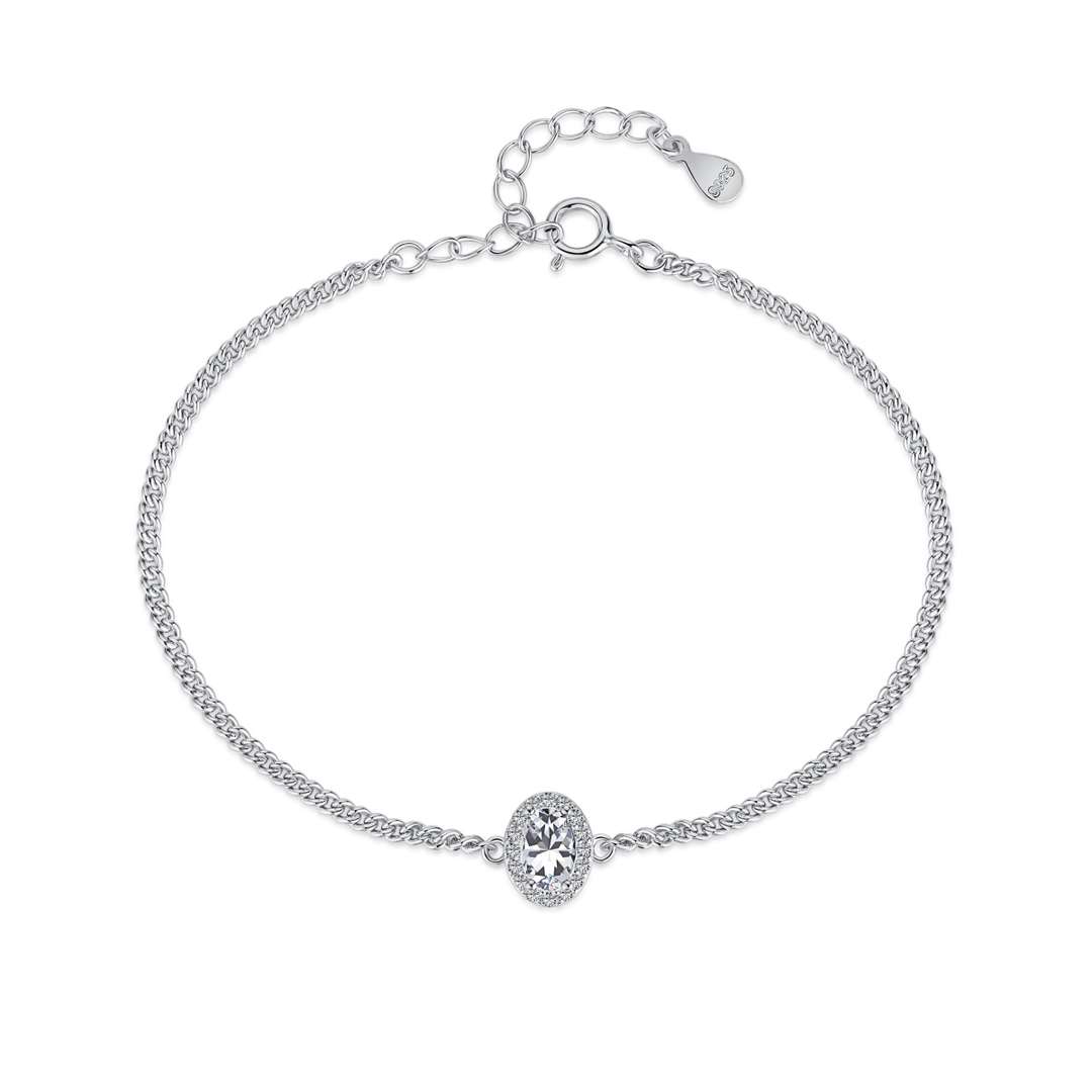 [Mirelle Jewelry]Exquisite Oval Shape Bracelet