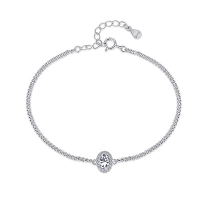 [Mirelle Jewelry]Exquisite Oval Shape Bracelet