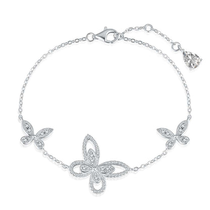[Mirelle Jewelry]Delicate Butterfly Pendant Bracelet