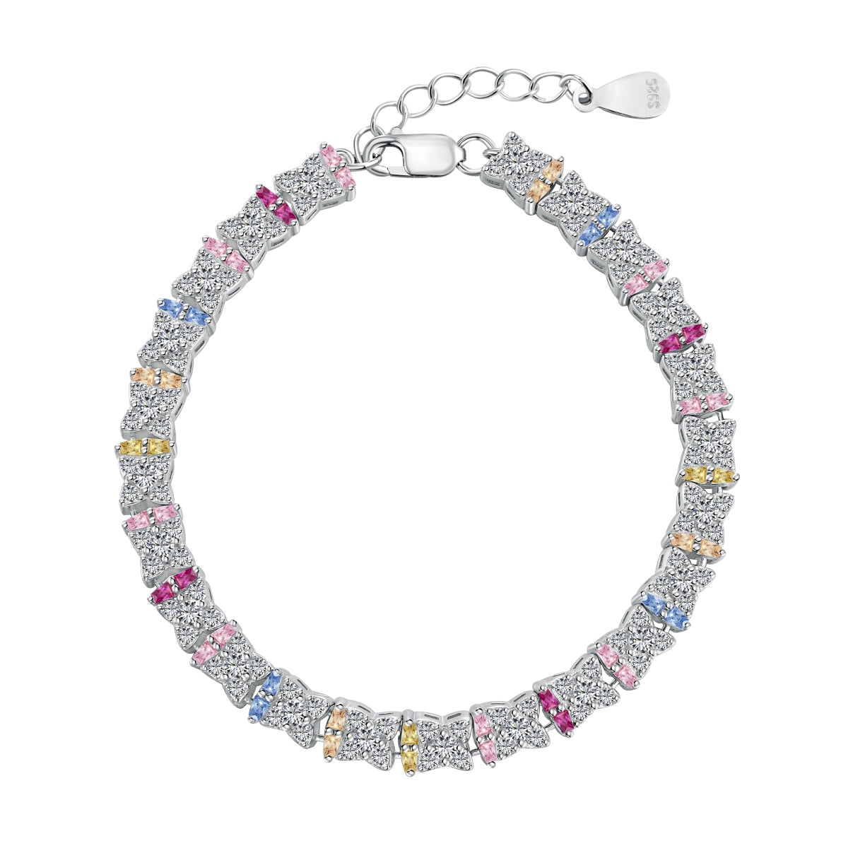 [Mirelle Jewelry]Unique Colorful Flower Shape Daily Bracelet