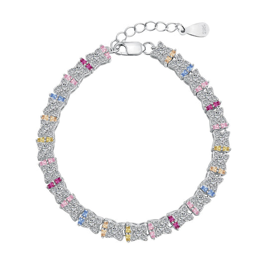 [Mirelle Jewelry]Unique Colorful Flower Shape Daily Bracelet
