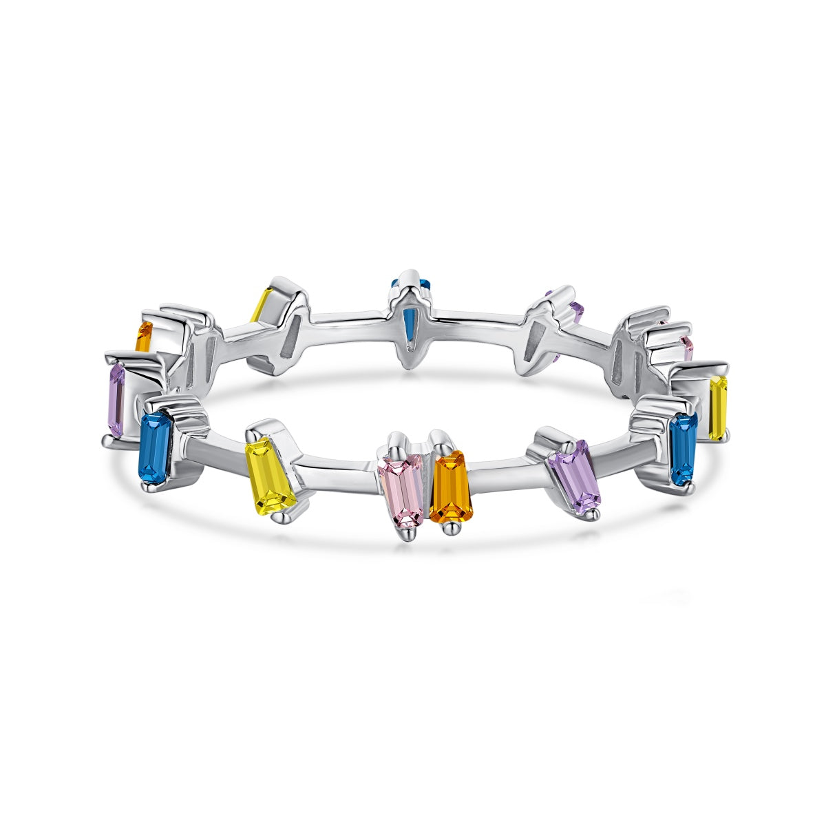 [Mirelle Jewelry]Unique Trapezoid Cut Daily Ring
