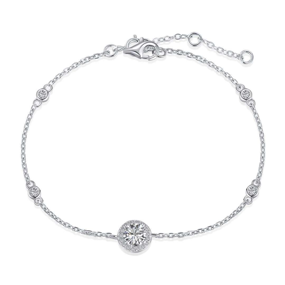 [Mirelle Jewelry]Dazzling Round Cut Shape Bracelet