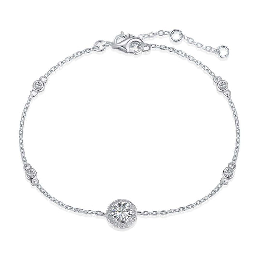 [Mirelle Jewelry]Dazzling Round Cut Shape Bracelet