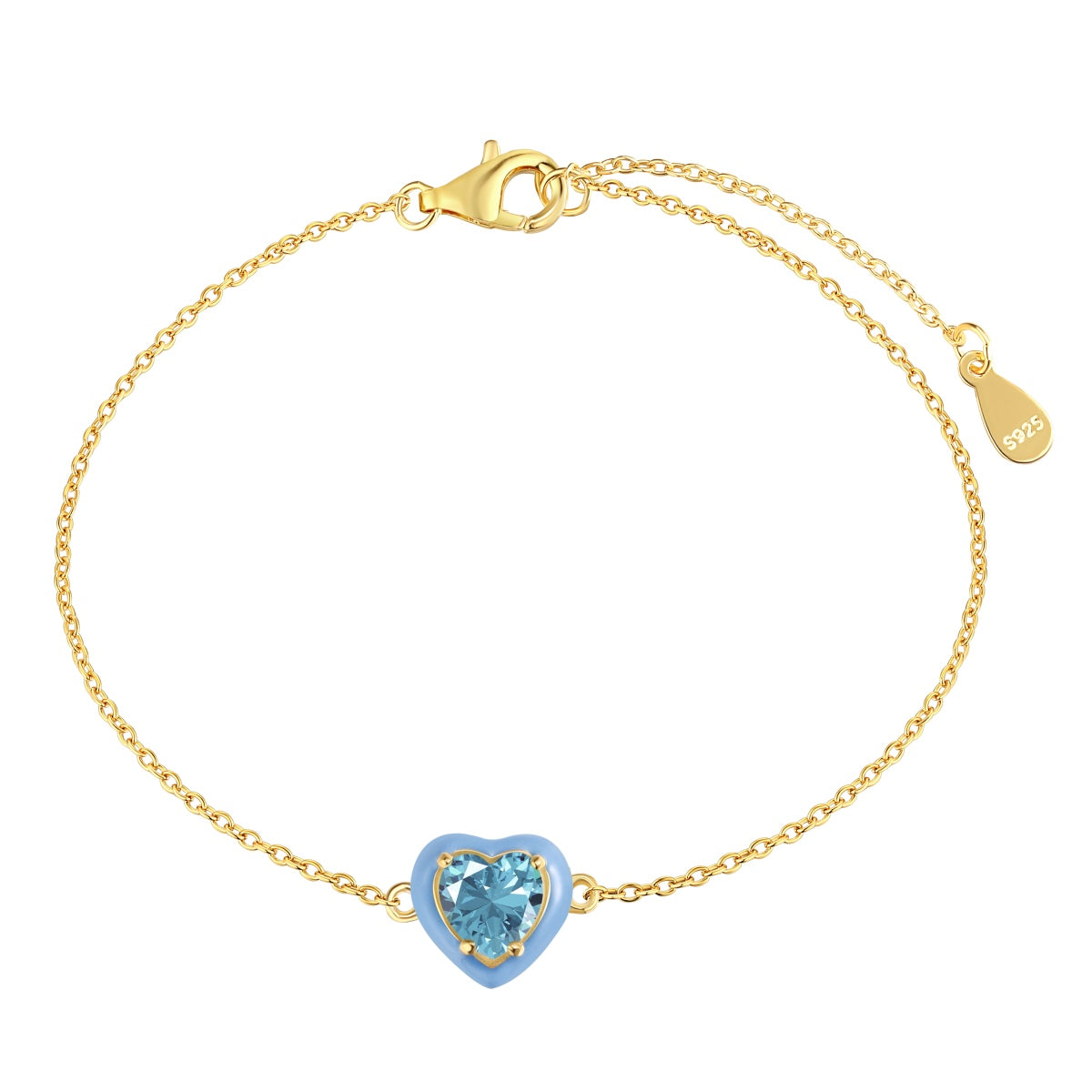 [Mirelle Jewelry]Sparkling Romantic Heart Shape Lover Bracelet