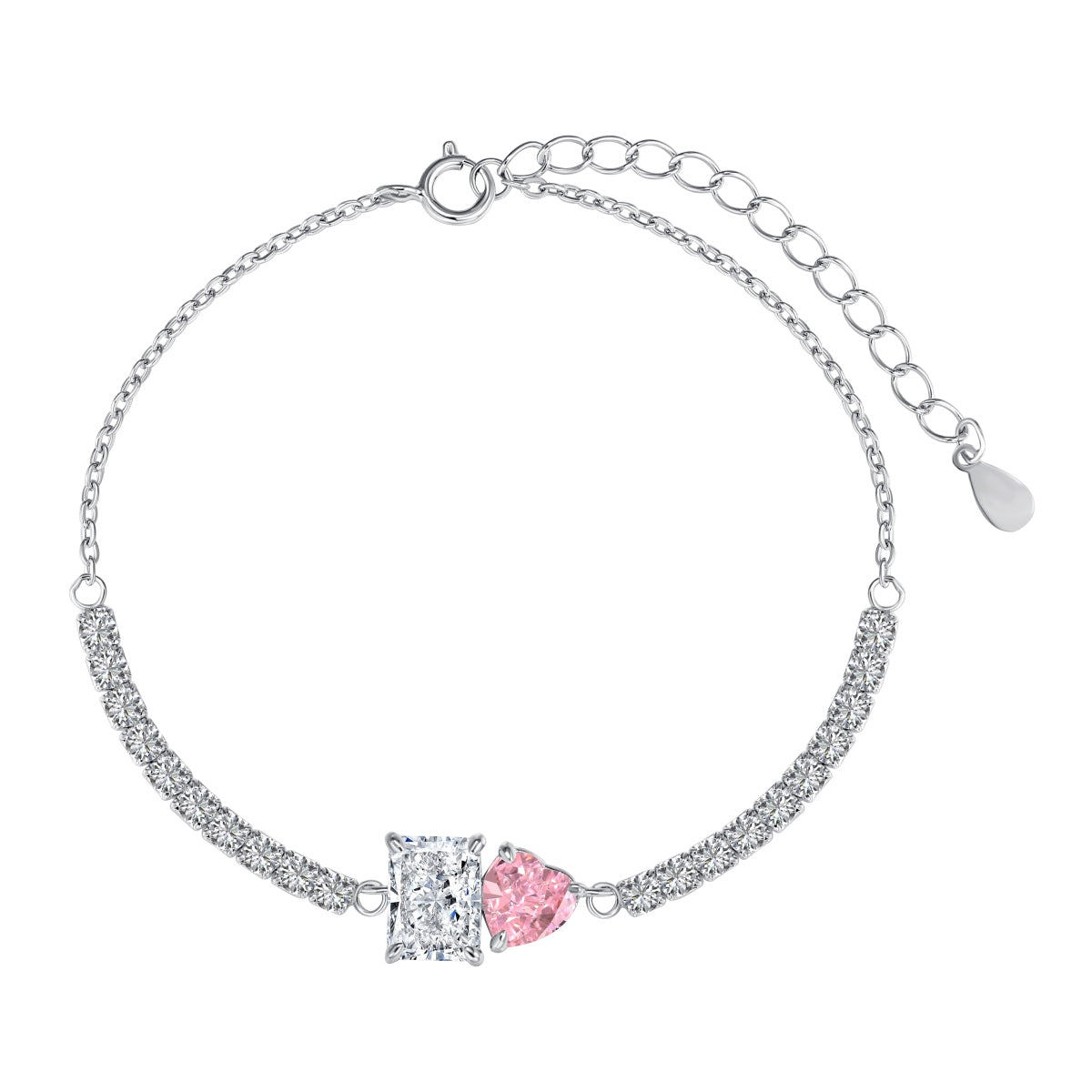 [Mirelle Jewelry]Dazzling Unique Multi Shape Lover Bracelet