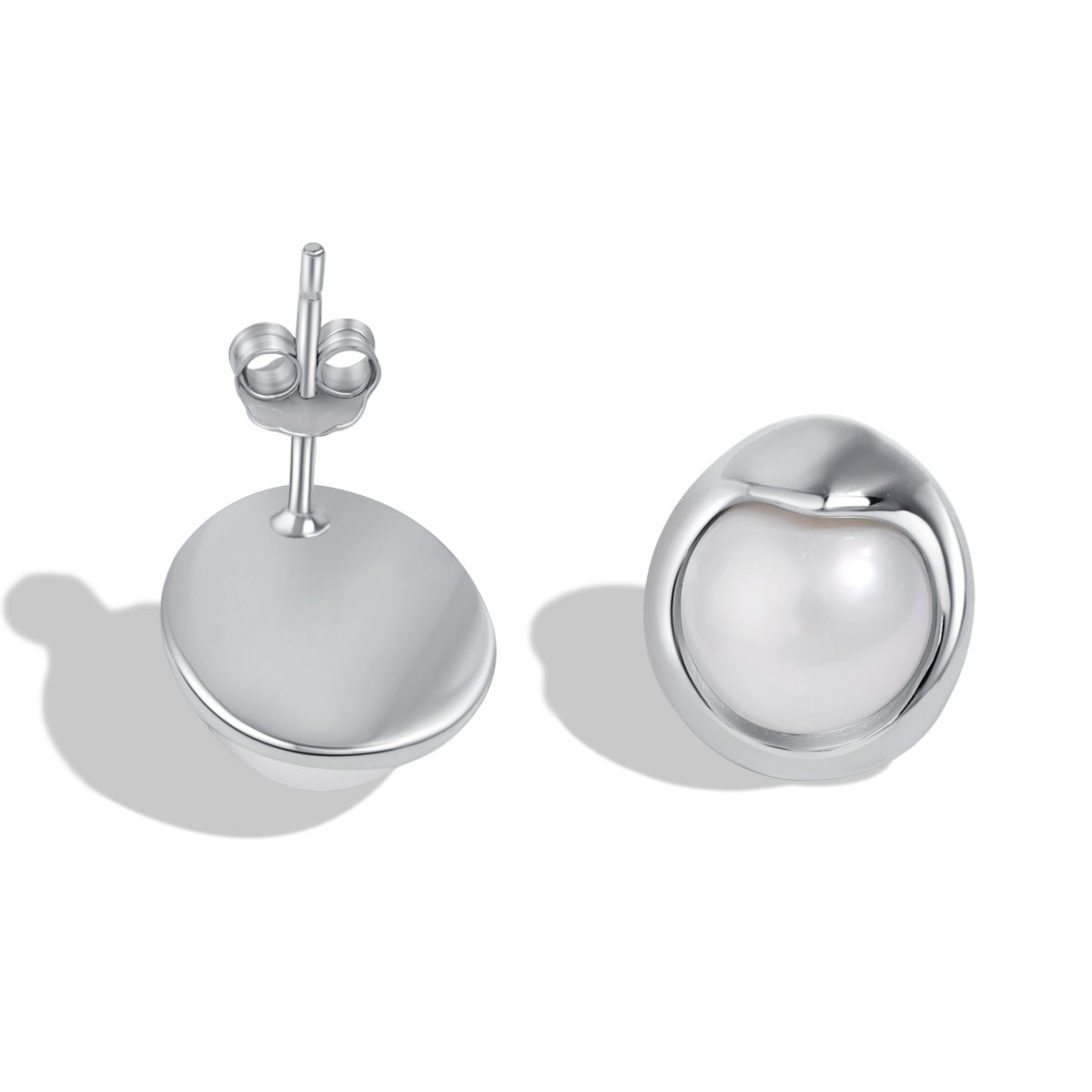 [Mirelle Jewelry]Dainty Bread Pearl Earrings