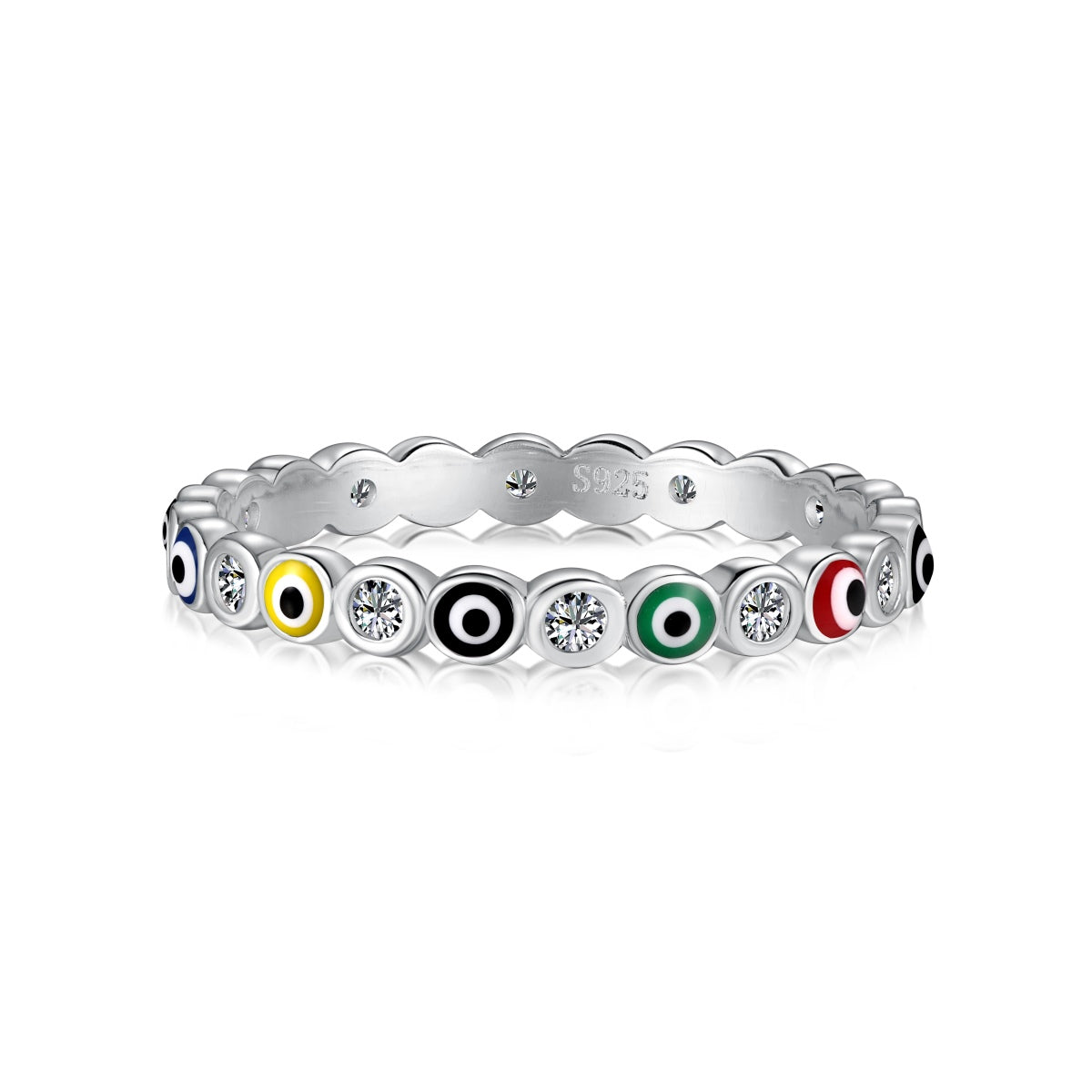 [Mirelle Jewelry]Sparkling Vibrant Round Shape Daily Ring